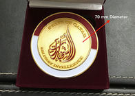 원형 주문품 트로피, 올려진 로고 금속 육군 기장 동전
