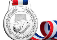 연약한/열심히 주문 스포츠 메달, 아연 합금 축구 메달 및 리본을 에나멜을 입히십시오
