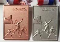 정연한 모양 팀 배드민턴 게임을 위한 주문 금속 메달 70*50*4mm