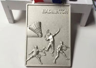 정연한 모양 팀 배드민턴 게임을 위한 주문 금속 메달 70*50*4mm
