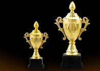 금에 의하여 도금되는 유형 플라스틱 트로피 컵, 주문 로고 스포츠 컵 트로피